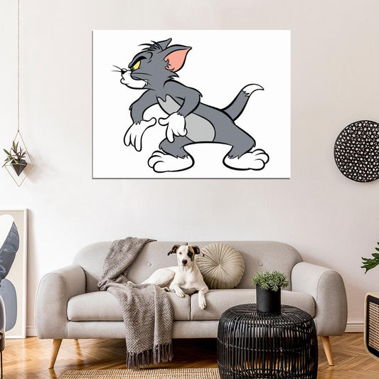 Tom and Jerry Cool Funny Original Cat Cartoon Art Wall Art Print Poster