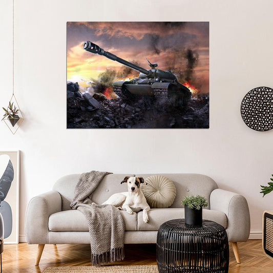 World of Tanks WZ-111 Video Game WoT Art Wall Art Print Poster