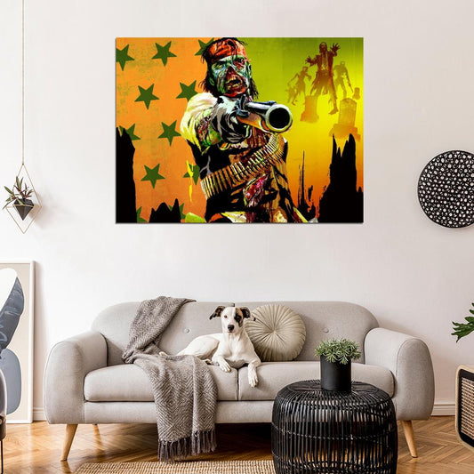 Red Dead Redemption Undead Nightmare Video Game Art Wall Art Print Poster