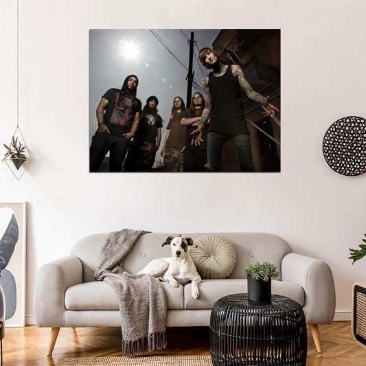 Suicide Silence Deathcore Rock Band Music Wall Art Print Poster