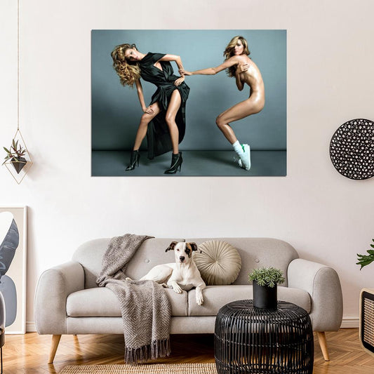 Gisele Bundchen Hot Model Sexy Nude Naked Body Wall Art Print Poster