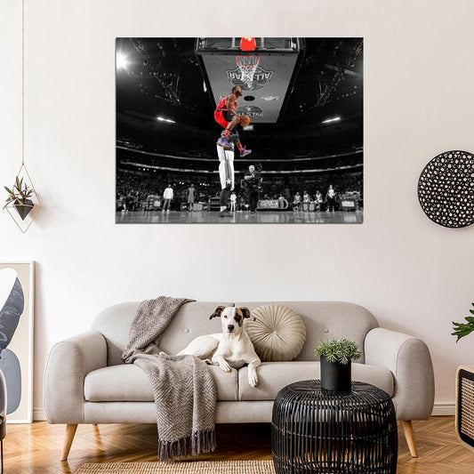 John Wall Washington Wizards Slam Dunk Contest All-Star Basketball Sport Wall Art Print Poster