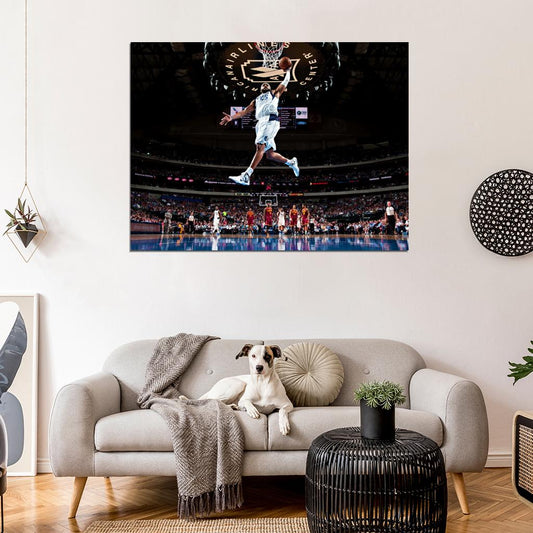 Vince Carter Dallas Dunk Basketball Sport Wall Art Print Poster