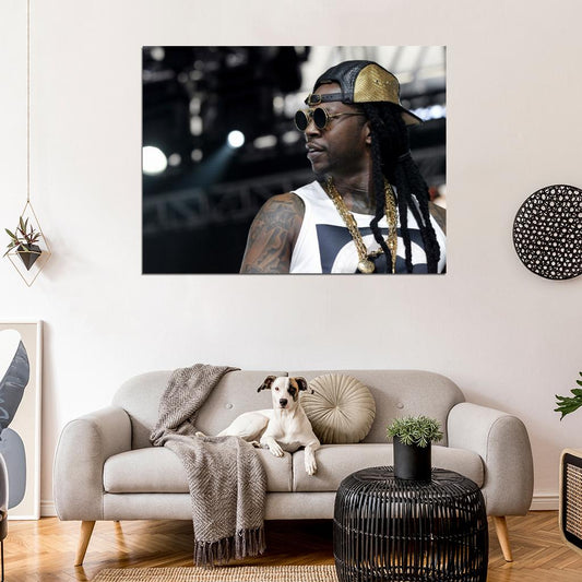 2 Chainz Tauheed Epps Rap Hip-Hop Music Rapper Wall Art Print Poster