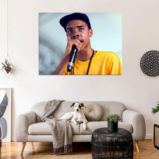Earl Sweatshirt Microphone Rapper Hip-Hop Rap Music Wall Art Print Poster