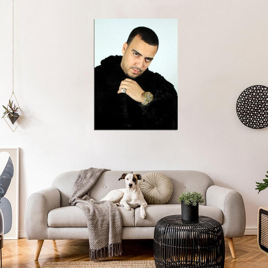 French Montana Rapper Hip-Hop Rap Music Wall Art Print Poster