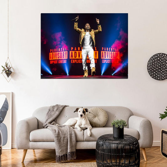Kendrick Lamar Awesome Live Concert Rapper Hip-Hop Music Rap Wall Art Print Poster