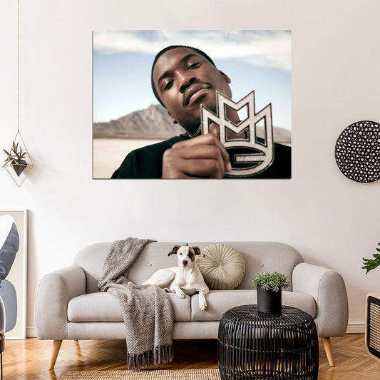 Maybach Music Group MMG Meek Mill Rapper Hip-Hop Music Rap Wall Art Print Poster