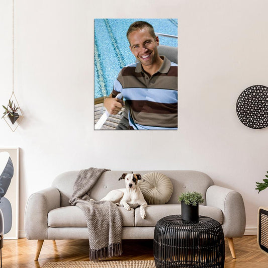 Paul Walker Smile Actor Wall Art Print Poster