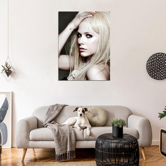 Avril Lavigne Beautiful Portrait Pop Punk Music Singer Wall Art Print Poster