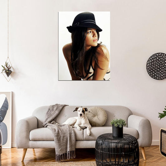 Michelle Rodriguez Actress Wall Art Print Poster
