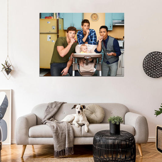Baby Daddy Characters Cast Tv Series Wall Art Print Poster