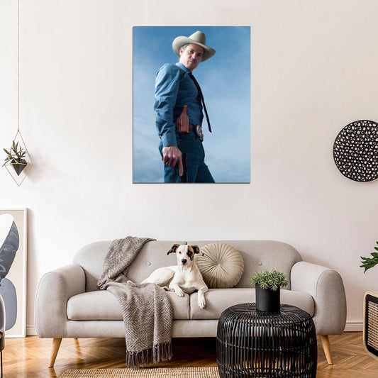 Justified Timothy Olyphant Raylan Givens Tv Series Wall Art Print Poster