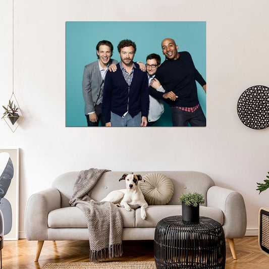 Men At Work Characters Cast Tv Series Wall Art Print Poster