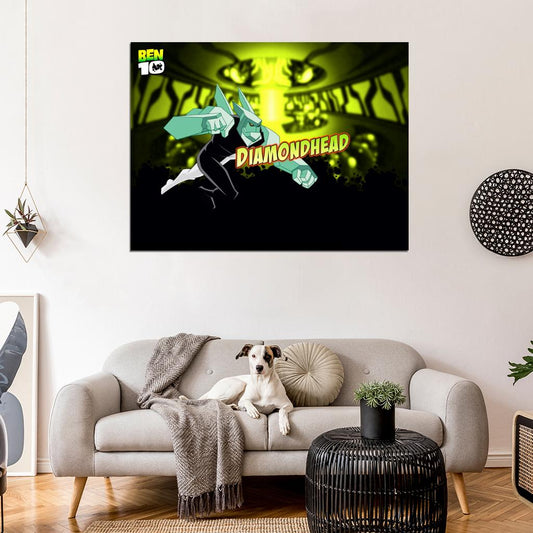 Ben 10 Diamondhead Alien Cartoon TV Series Art Wall Art Print Poster