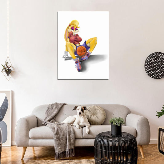 Lola Bunny Hot Sexy Basketball Looney Tunes Cartoon Art Wall Art Print Poster
