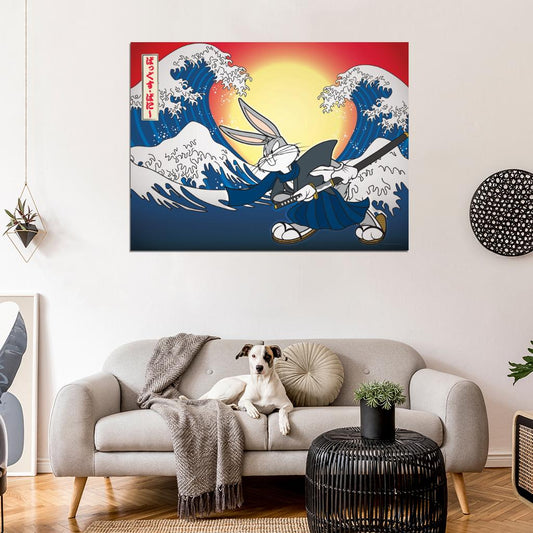 Bugs Bunny Looney Tunes Cool Amazing Art Wall Art Print Poster