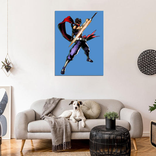 Strider Hiryu Anime Manga Video Game Art Wall Art Print Poster