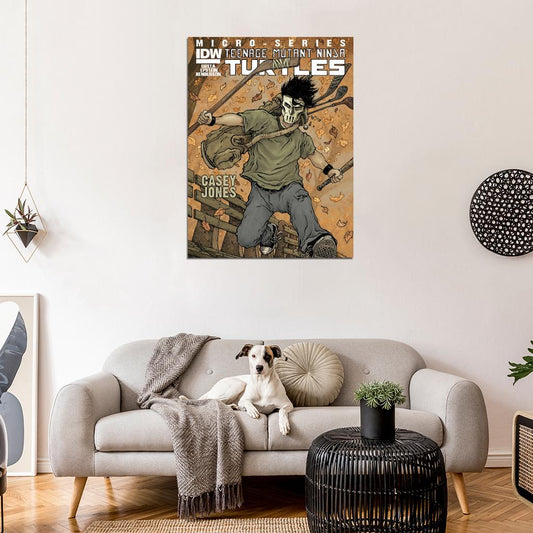 Casey Jones Teenage Mutant Ninja Turtles Cool Art TMNT Wall Art Print Poster
