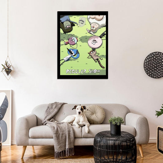 The Regular Show Characters Cool Funny Cartoon TV Series Art Wall Art Print Poster
