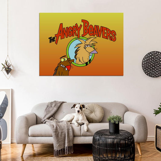 Norbert Daggett The Angry Beavers Cartoon TV Series Cool Art Wall Art Print Poster