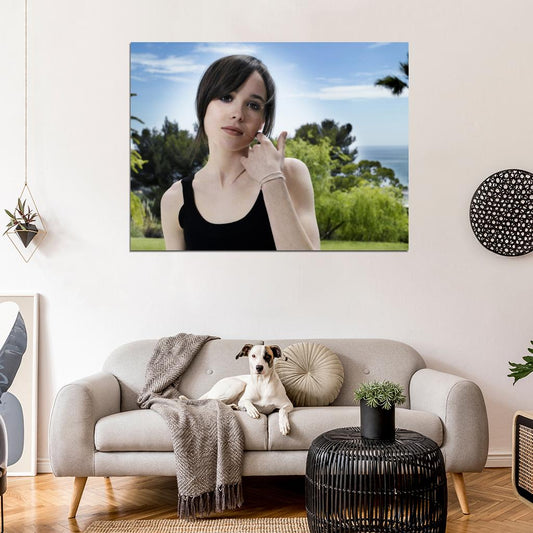 Ellen Page Hot Girl Beautiful Actress Wall Art Print Poster