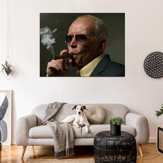 Peter Weller Portrait Painting Art Smoking Movie Actor Wall Art Print Poster