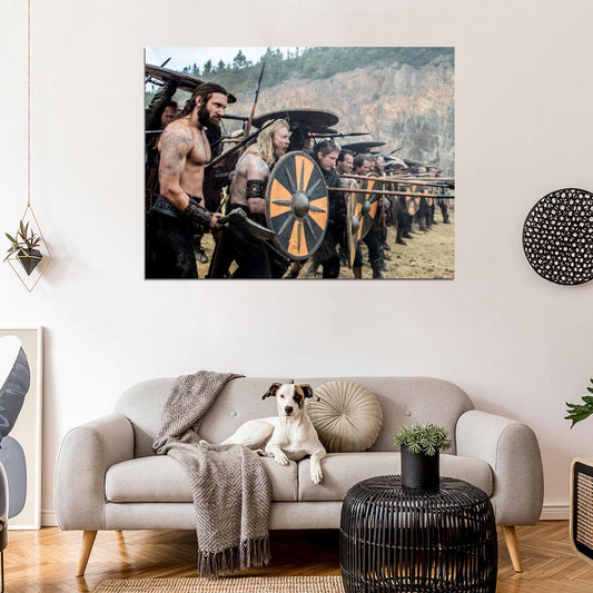 Vikings TV Series Battle Clive Standen Rollo Wall Art Print Poster