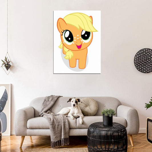 Applejack My Little Pony Friendship Is Magic Cute Beautiful Cartoon Art Wall Art Print Poster