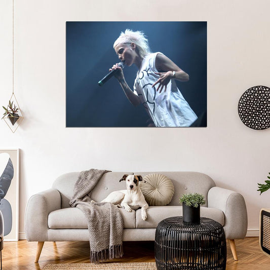 Yo-Landi Vi$$er Stage Concert Die Antwoord Rap-Rave Band Yolandi Visser Alternative Hip-Hop Music Wall Art Print Poster