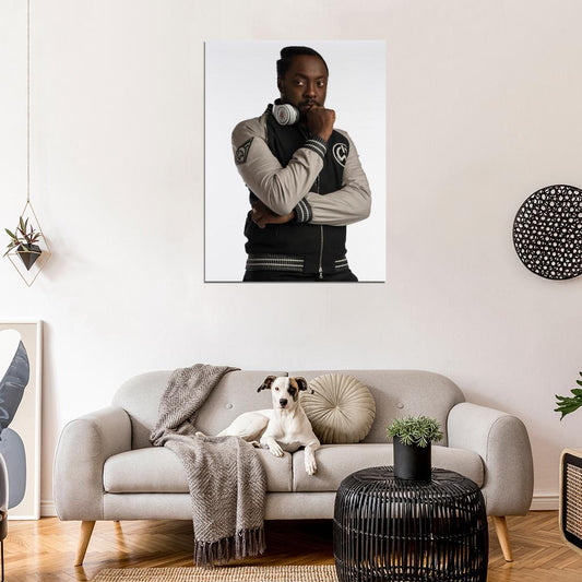 Will.i.am Hip-Hop R&B Music Rapper Singer Wall Art Print Poster