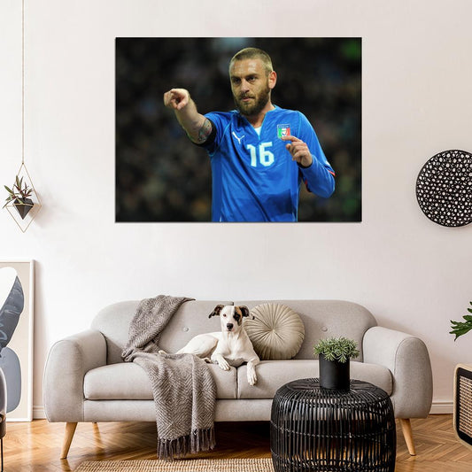 Daniele De Rossi Italy Football Soccer Sport Wall Art Print Poster