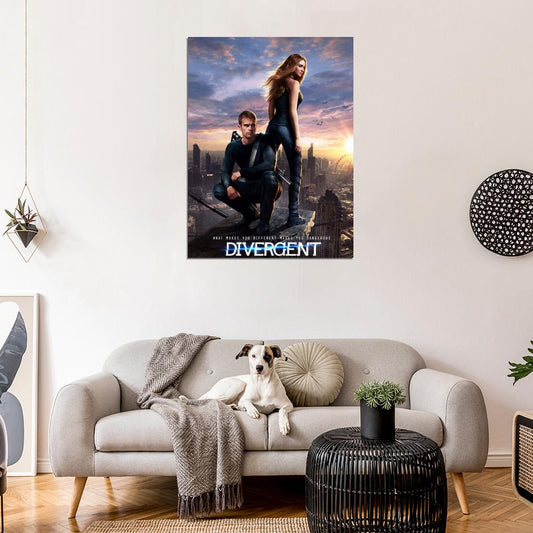Divergent 2014 Awesome Movie Beautiful Wall Art Print Poster