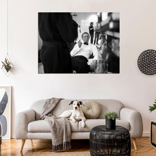 Quantum of Solace Daniel Craig Behind the Scenes Rare Wall Decor Room Print Retro Vintage Poster