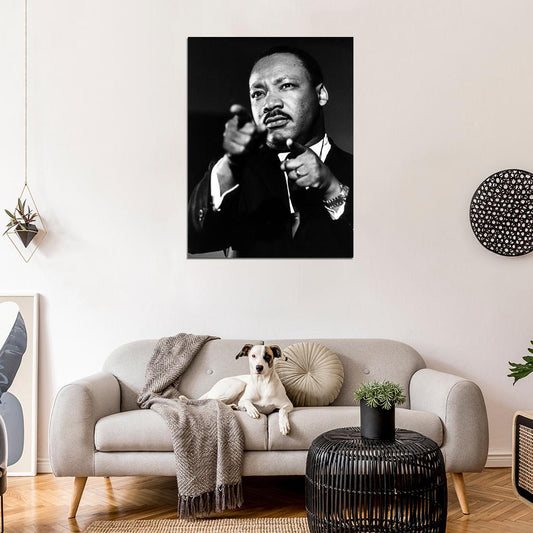 MLK Martin Luther King Jr. Portrait Civil Rights Old Wall Decor Room Print Retro Vintage Poster