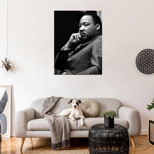 MLK Martin Luther King Jr. Civil Rights Old BW Wall Decor Room Print Retro Vintage Poster