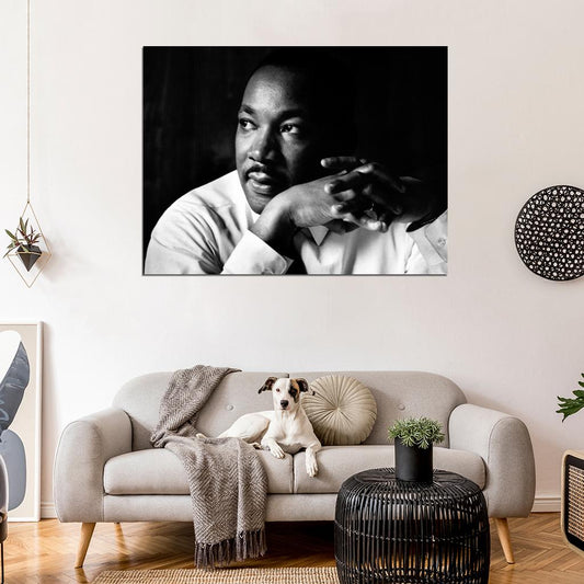 MLK Martin Luther King Jr. Portrait Civil Rights Old Wall Decor Room Print Retro Vintage Poster