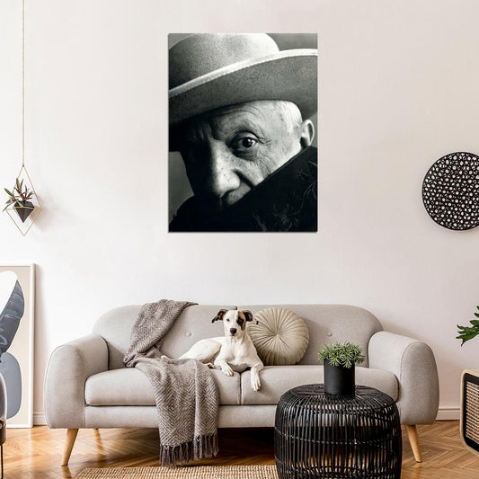 Pablo Picasso Artist Painter Hat Portrait Cubism Old Wall Decor Room Print Retro Vintage Poster