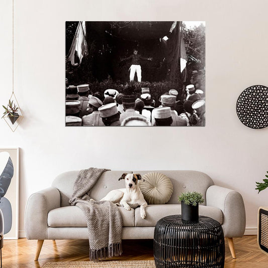 Show Play Stage Rare WWI World War WW1 Old BW Wall Decor Room Print Retro Vintage Poster