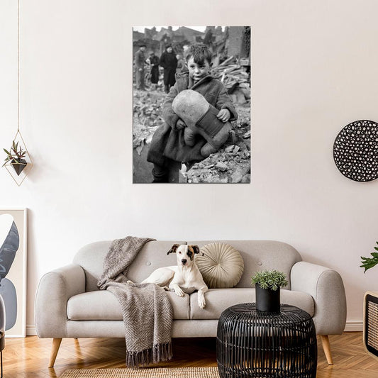 London Bombing Battle of Britain WWII War WW2 Wall Decor Room Print Retro Vintage Poster