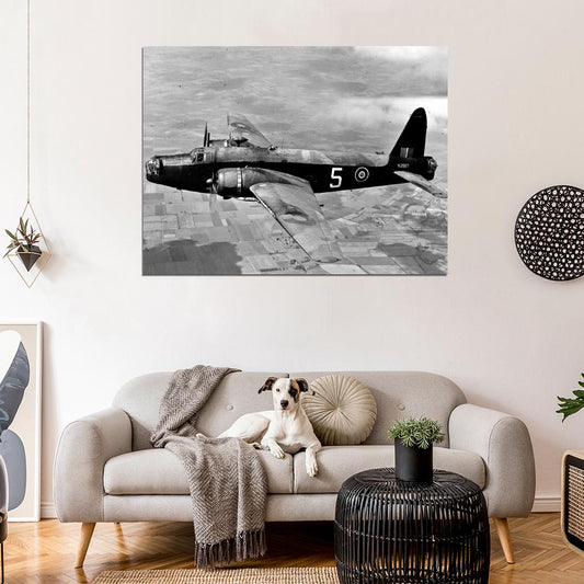 Vickers Wellington Bomber Airplane Aircraft War WW2 Wall Decor Room Print Retro Vintage Poster