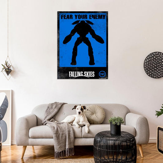 Fear Your Enemy Mech Alien Falling Skies TV Series Wall Art Print Poster
