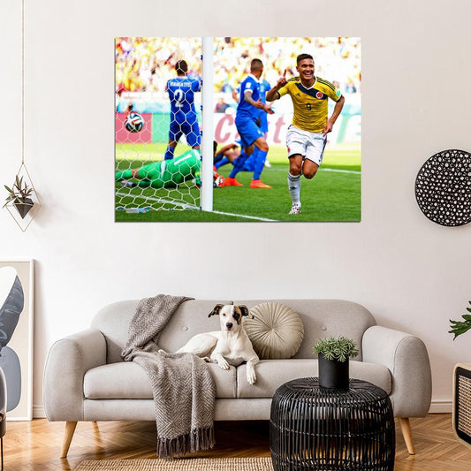 Teofilo Gutierrez Goal Celebration Colombia World Cup Wall Art Print Poster