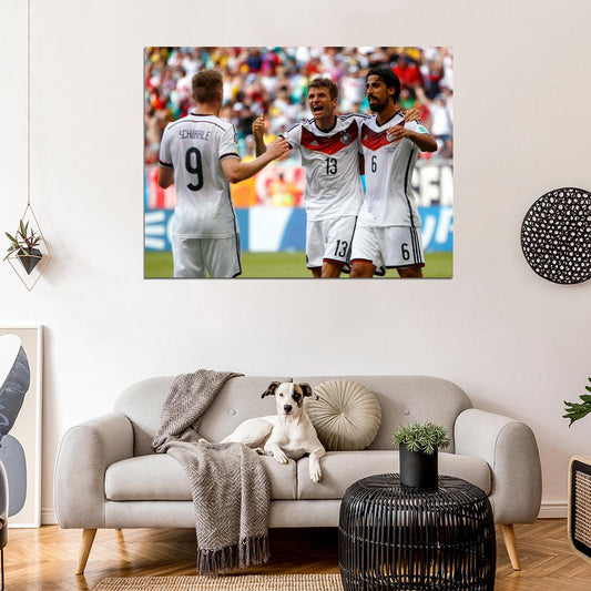 Thomas Muller Sami Khedira Andre Schurrle Germany Wall Art Print Poster