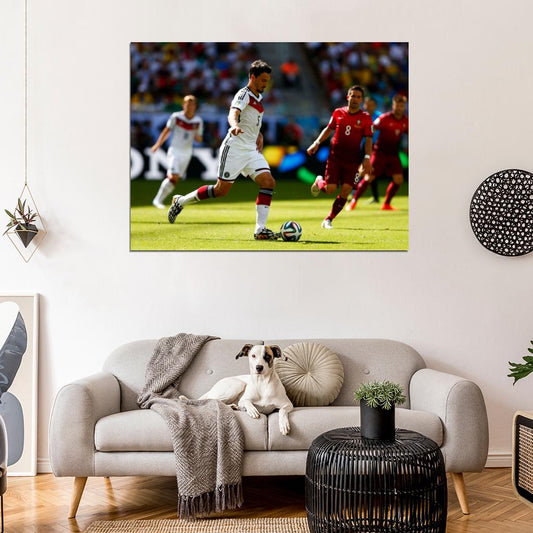 Mats Hummels Dribbling Germany FIFA World Cup Brazil Wall Art Print Poster