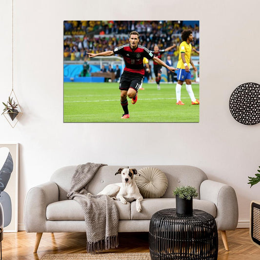 Miroslav Klose Record Goal Germany Brazil Football Wall Art Print Poster