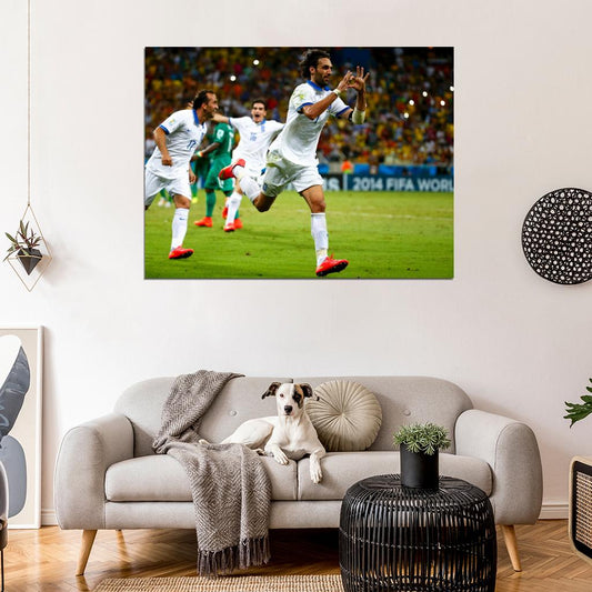 Georgios Samaras Goal Amazing Greece Soccer Football Wall Art Print Poster