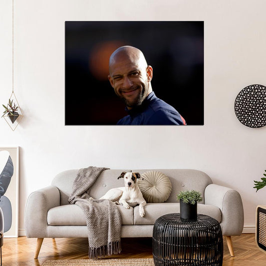 Tim Howard Goalkeeper Portrait USA Soccer Football Wall Art Print Poster