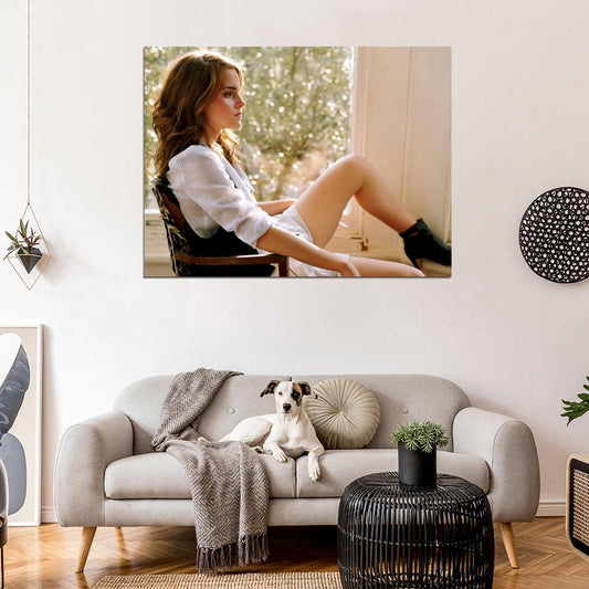 Emma Watson Hot Sexy Beautiful Legs Actress Wall Art Print Poster