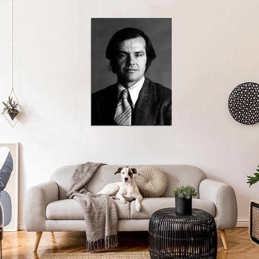 Jack Nicholson BW Portrait Suit Handsome Young Actor Wall Art Print Poster